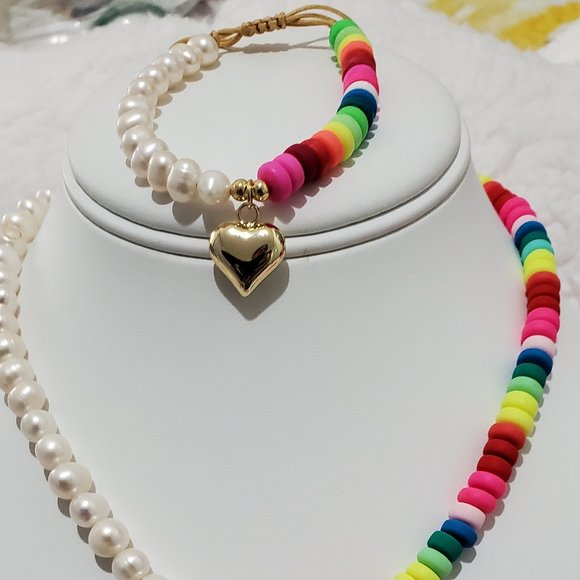 18K Gold Plated Heart Pendant Necklace - Picture 1 of 3